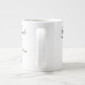 Personalised Graduation Name, Custom Gift for her Jumbo-Tasse (Rückseite)