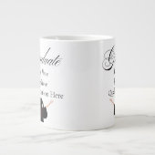 Personalised Graduation Name, Custom Gift for her Jumbo-Tasse (Vorderseite)