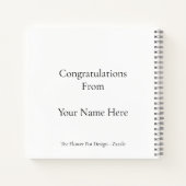 Personalised Graduation Name, Custom Gift for her Notizblock (Rückseite)