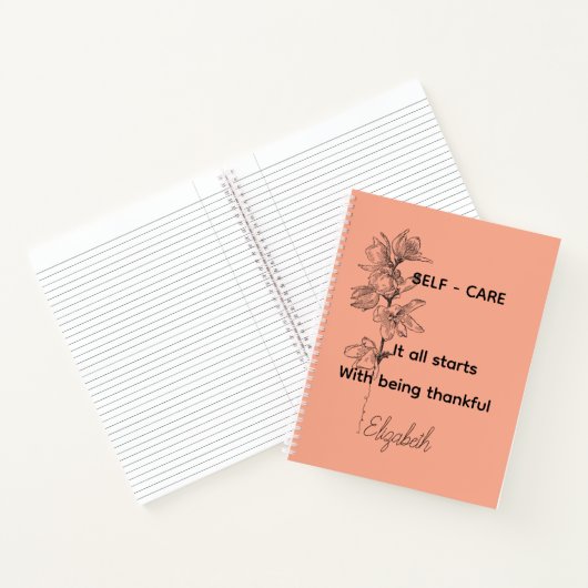Personalised Gratitude Journal - Self Care Notizblock (Innenseite)