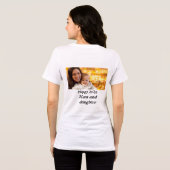 Personalised happy 2026 Mum and daughter Photo  Tri-Blend Shirt (Rückseite voll)