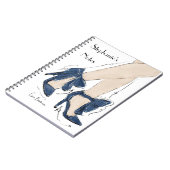 Personalised High heel shoes fashion Notizblock (Linke Seite)