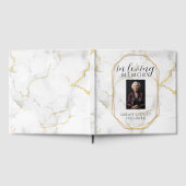 Personalised In Loving Memory Photo marble Gästebuch (Voll)