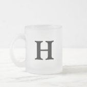 Personalised Initial Mug – Custom Letter Coffee  Mattglastasse (Links)