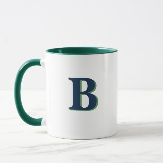 Personalised Initial Mug – Custom Letter Coffee Tasse (Links)