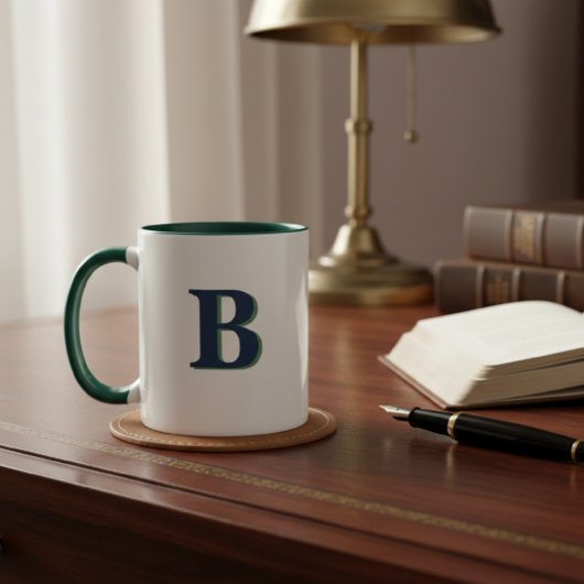 Personalised Initial Mug – Custom Letter Coffee  Tasse