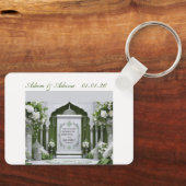 Personalised Islamic Bridal Keychain Schlüsselanhänger (Vorderseite)