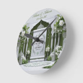 Personalised Islamic Bridal Wall Clock Runde Wanduhr (Winkel)