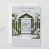 Personalised Islamic Wedding Invitation Einladung (Vorderseite)