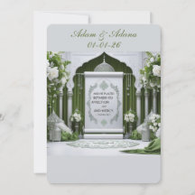 Personalised Islamic Wedding Invitation