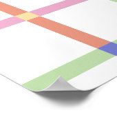 Personalised Kids name wall art gift Poster (Ecke)