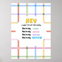 Personalised Kids name wall art gift