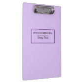 Personalised Lilac Blossom Clipboard Klemmbrett (Rechts)