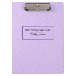 Personalised Lilac Blossom Clipboard Klemmbrett