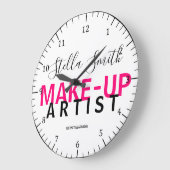 Personalised Makeup Artist Standard clock Große Wanduhr (Winkel)