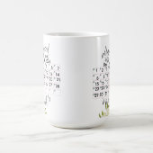 Personalised Married Calendar Date 1th anniversary Kaffeetasse (Mittel)