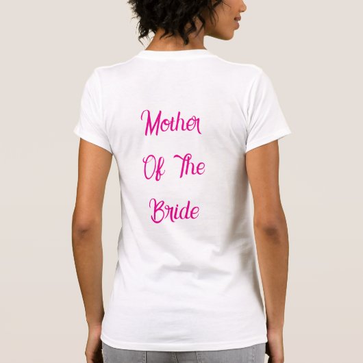 Personalised mother of the bride | Bride Tribe T-Shirt (Rückseite)