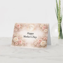Personalised Mother's Day Floral Card Dankeskarte