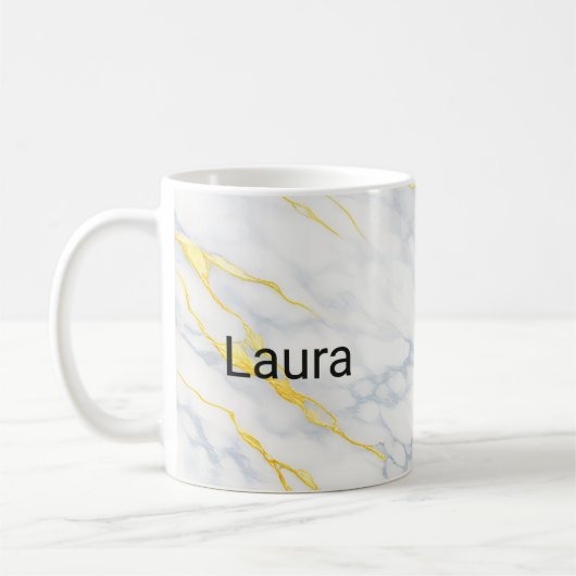 Personalised Mug Gold Veining Effect Custom Mug  Kaffeetasse (Links)