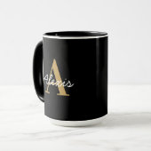 Personalised Mug | Initial and Name Mug | Custom Tasse (Vorderseite Links)