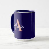 Personalised Mug | Initial and Name Mug | Custom Tasse (Vorderseite Links)