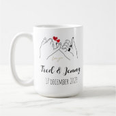 Personalised mug to celebrate Valentine's Day. Kaffeetasse (Links)