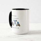 Personalised NAJLEPSZY TATA NA ŚWIECIE Große Tasse (Vorderseite Links)