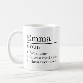 Personalised Name Definition Gifts Ideas Presents  Kaffeetasse
