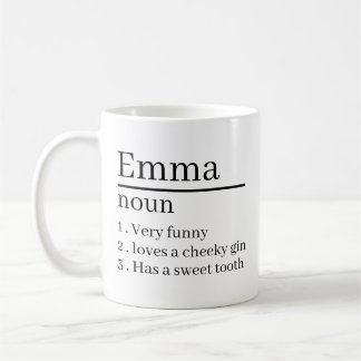 Personalised Name Definition Gifts Ideas Presents  Kaffeetasse