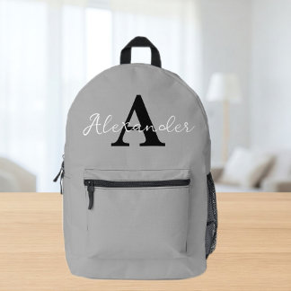 Personalised Name Initial Backpack Bedruckter Rucksack
