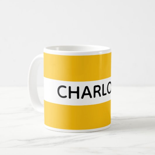 Personalised name mug kaffeetasse (Vorderseite Links)