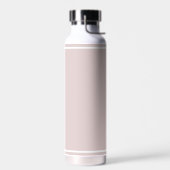 Personalised Name Pink & White Water Bottle. Trinkflasche (Links)