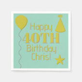 personalised napkins serviette (Vorderseite)