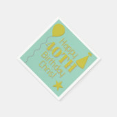 personalised napkins serviette (Ecke)