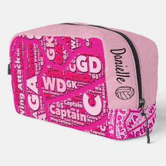 Personalised Netball Cosmetic Bag Waschbeutel