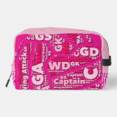 Personalised Netball Cosmetic Bag Waschbeutel (Rückseite)