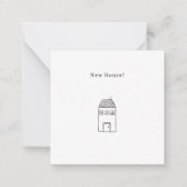 Personalised New House Announcement Card. Mitteilungskarte (Vorderseite)