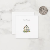 Personalised New House Announcement Card. Mitteilungskarte (Vorderseite/Rückseite Beispiel)