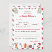 Personalised Official Letter to Santa North Pole Einladung (Vorderseite)