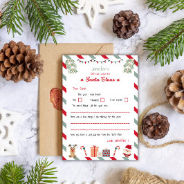 Personalised Official Letter to Santa North Pole Einladung