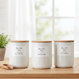 Personalised Organisation Labels, Design Your Own Lebensmitteletikett