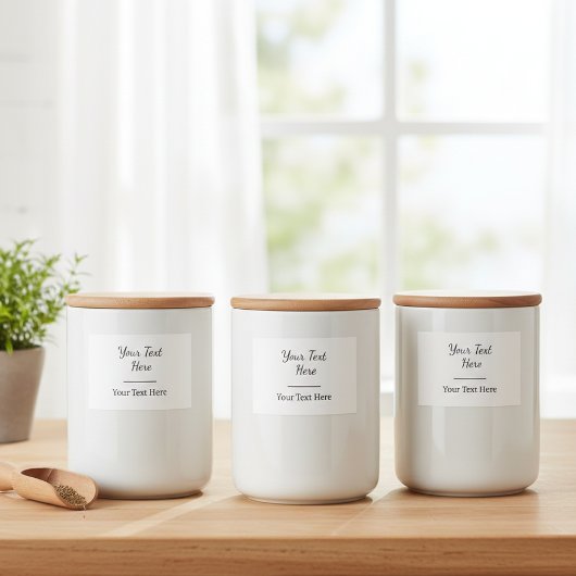 Personalised Organisation Labels, Design Your Own Lebensmitteletikett