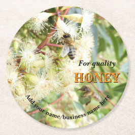 PERSONALISED PAPER COATERS FOR BEEKEEPER APIARIST RUNDER PAPPUNTERSETZER