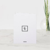 Personalised Penguin Christmas Card Karte (Rückseite)