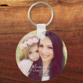 Personalised Photo and Text | Names & Date Schlüsselanhänger (Vorderseite)