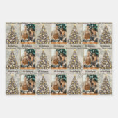 Personalised Photo Christmas Wrapping Paper Geschenkpapier Set (Vorderseite 3)