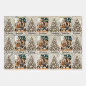 Personalised Photo Christmas Wrapping Paper Geschenkpapier Set (Vorderseite)