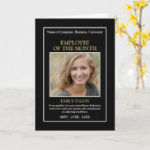 Personalised Photo - Employee Award Card Karte (Gelbe Blume)