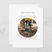 Personalised Photo Happy Father's Day Card. Postkarte (Vorne/Hinten)