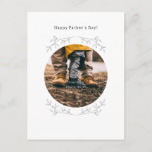 Personalised Photo Happy Father's Day Card.